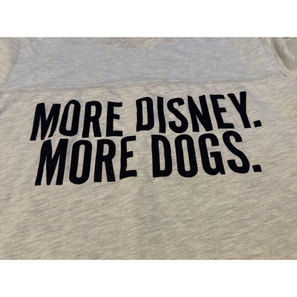 Disney Parks T Shirt More Dogs Womens Gray Lady & The Tramp Extra Large XL - Picture 3 of 8